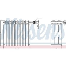 Nıssens Evaporatör - (Fiat Palio, Strada, Siena) - (NISSENS-92199)