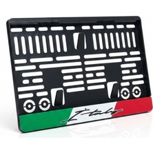 Cartex Italya Motor Plaka Çerçevesi 1 Adet Esnek Plakalık Motor Plakalık