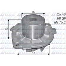 Devirdaim Su Pompası - (Alfa Romeo 166, 159, 156, 145, Grande Punto, Punto, Doblo, Bravo, Stilo, Croma, Sedici, Idea, Multipla, Strada, Marea, Brava, Palio) - (DOLZ-S214)