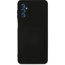 TeknoKapsül Newface Samsung Galaxy M52 5g Kılıf Kelvin Kartvizitli Silikon - Siyah