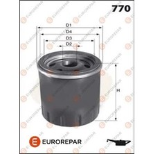 Yağ Filtresi - (Fiat Marea, 500, Panda, Punto, Doblo, Bravo, Stilo, Idea, Multipla, 156, Gt, 166) - (EUROREPAR-E149141)