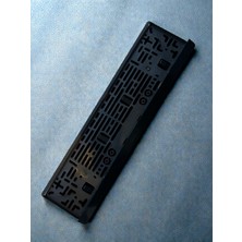 Cartex Plaka Tüv Ince Parlak Siyah Plakalık Araba Plaka Çerçevesi (1 Adet) Siyah Esnek Plakalık