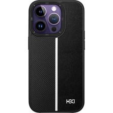 TeknoKapsül HDD Apple iPhone 14 Pro Kılıf HBC-155 Lizbon Kapak - Siyah