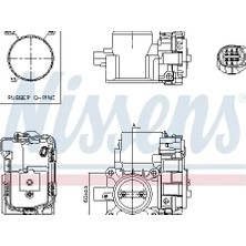 Nıssens Gaz Kelebeği - (Fiat Grande Punto, 500, Panda, Punto) - (NISSENS-955088)