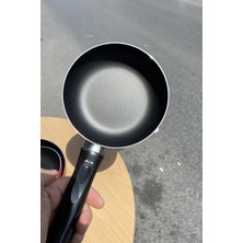 Empressco 3'lü Teflon Tava Seti, 16-20-24 Cm, Siyah ve Beyaz Renk Seçenekleri