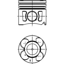 Piston Segman - (Fiat Tipo, 500, Panda, Punto, Fiorino, Qubo, Idea, Strada, Linea, Egea, Mito) - (KOLBENSCHMIDT-41288600)