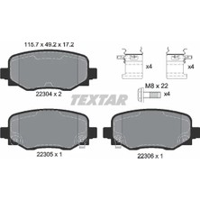 Fren Balatası - (Fiat 500) - (TEXTAR-2230401)