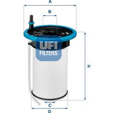 Yakıt Filtresi - (Fiat Tipo, Ducato, 500, Panda, Punto, Doblo, Fiorino, Qubo, Egea, Giulietta) - (UFI-2605200)