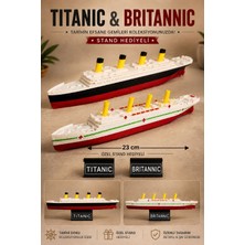 Tredo Titanic & Britannic Gemi Maketi 23 cm Dekoratif Koleksiyon Modeli – Özel Stand Hediyeli