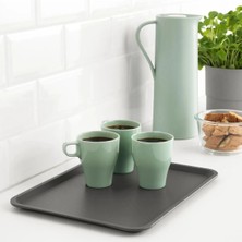 Empressco 2 Adet Plastik Tepsi 37X29 cm Ikea 2 Li Set Sunum Tepsisi Gri Renk