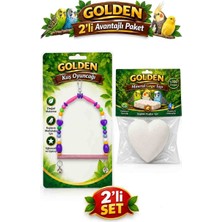 Pet Nova Kuş Salıncağı ve Gaga Taşı 2'li Set
