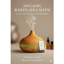 Aydogan's Ayd Aroma Difüzör Gece Işığı 7 LED Nemlendirici Kumandalı 550 ml Buhar Makinesi