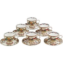 LuckyArt Velora Bone 6Lı Çay Fincan Seti