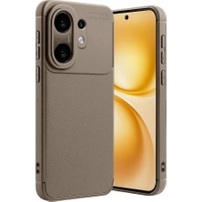 Evimdeyokyok Newface Vivo X200 Fe Auto Focus Karbon Kapak -Kahverengi