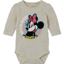 Name It Kız Bebek Bej Body 4-6 Ay Mınnıe Ls Body Wdı