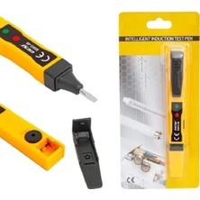 Empressco Dedektörlü Faz Kontrol Kalemi Voltaj Test Aleti Akıllı Voltaj 6V 12V 24V 50V 110V 220 Voltaj Tespiti