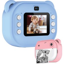 Katjmer KJ-MC-001 Mini Cam Çocuk Kamerası Anında Hızlı Fotoğraf Baskısı