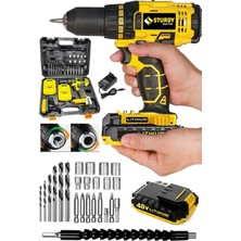 Empressco Japon Professıonel Tools 58V 8AH Kh-N Metal Şanzıman Şarjlı Çift Akülü Vidalama 27PRÇ Uç Setli
