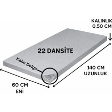 Empressco Ütü Masası Süngeri 22 Dansite 5 mm – Isıya Dayanıklı Gri 60 × 140 cm