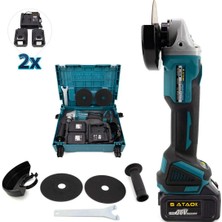 Empressco 36V 5AH Profesyonel Kömürsüz Motor 125 mm Avuç Içi Şarjlı Taşlama Şarjlı Spiral