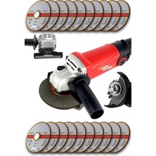 Empressco Bakır Sargılı Devir Ayarlı 1500 W 115-125 mm Spiral Avuç Içi Taşlama Makinası 20 Taş Hediyeli