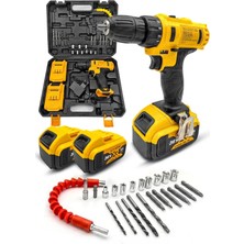 Empressco Moonshop 36 Watt 26 Parça Setli Darbesiz Matkap Çift Bataryalı 24 Ay Garantili Ürün...