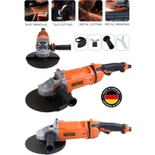 Empressco Germany 2200 Watt Metal Şanzıman 230MM Büyük Spiral Taşlama ve Metal Kesme Makinesi