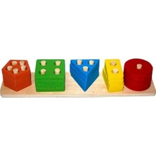 Empressco Ahşap Geometrik Oyunu Çocuk Oyun Oyuncak