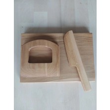 Empressco Ahşap Güvenli Çocuk Bıçağı 3 Lü Set
