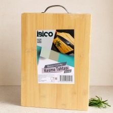 Metal Kulplu Bambu Kesme Tahtası 26X36X1.7 cm