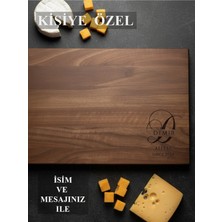 Empressco Ceviz Sunum Tahtası – Kişiye Özel Isim Yazılı Servis Tahtası Büyük Boy: 25 x 38 cm