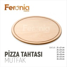 Empressco Ahşap Pizza Tahtası / Kesme Tahtası