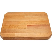 Empressco (Ebat 35X25 Cm-Kalınlık 30 Mm-1 Adet) Masif Ahşap Kayın Kesme Tahtası