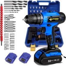 Empressco Japon Professıonel Tools 58V 8AH Mv-R Metal Şanzıman Şarjlı Çift Akülü Vidalama 27PRÇ Uç Setli