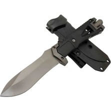 sbodurhome Zero Error Tactical 7 40 Siyah Outdoor Bıçak 27CM - Siyah Sap, Magnezyum Çubuklu, Kılıflı