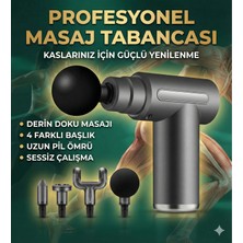 Gees Global 4 Başlıklı 6 Kademeli Titreşimli Şarjlı Mini Masaj Aleti