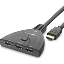 Gees Global Hdmı Switch 4K 60 Hz Hdr Kablolu 3 Giriş 1 Çıkış HDX7870