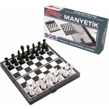 Gees Global 1050170 Manyetik Satranç-Tavla 2si 1 Arada -Starokey