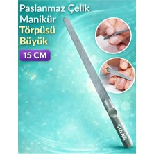 Empressco Paslanmaz Çelik Manikür Törpüsü Büyük 15 cm