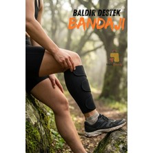 Empressco Baldır Diz Altı Destek Bandı Ayarlanabilir Cırtlı Esnek Neopren Kaymaz Bacak Koruma Bandajı