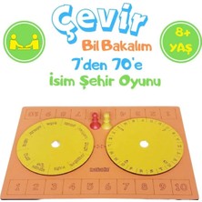 Empressco Çevir Bil Bakalım 7'den 70'e Eğitici Isim Şehir Oyunu Turuncu