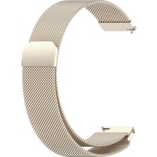 Caseonn Huawei Watch Gt 7 41MM Kordon Manyetik Metal Hasır Kayış Starlight
