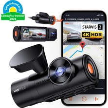 Vantrue Nexus 4 Pro S 3 Kameralı 4K UHD Wi-Fi Gps Araç Kamerası