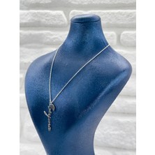 Livora Jewelry 925 Ayar Gümüş Isme Imza Özel Tasarım Kadın Kolye