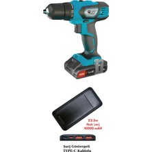 Empressco 4140 Şarjlı Matkap 2.2 Ah 20 V Çift Akü+Akdeniz Taşınabilir Şarj Cihazı (Model: S125Q)