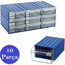 Empressco DS35 Şeffaf Çekmeceli Avadanlık Parça Kutusu 10 Parça 110X170X65 mm