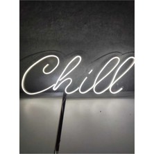 Empressco Chill Neon Tabela Chill Neon Yazı Dekoratif Duvar Dekorasyonu