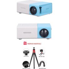 Empressco Mini Projektör 1080P Hd Taşınabilir Film Projektörü Yaygın Yansıma Küçük Sinema Projektörü