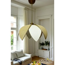 Empressco Rattan Pervane Model Sarkıt Avize Salon Oturma Odası Hol Antre Mutfak