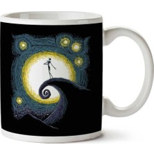 Empressco Starry Nightmare Before Christmas Jack Skellington Iki Tarafı Baskılı Kupa Bardak